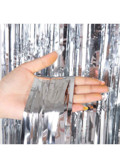 Штора фольгована Срібло