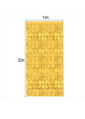 Штора прямоугольник Золото