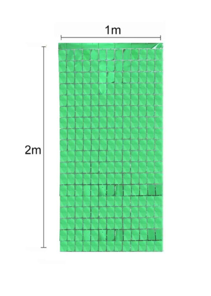 Зелена штора прямокутник