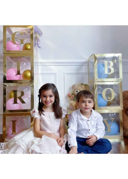 Куб прозорий Золото