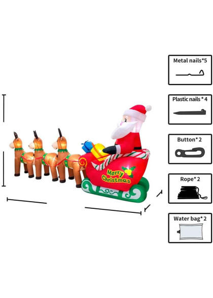 Санчата Санти надувний декор