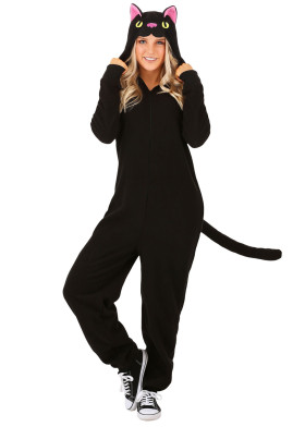 Взрослый Кигуруми Черный Кот