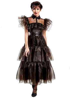 Платье Уэнздей Аддамс