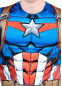 Мужской костюм Капитан Америка, HC1578, размеры S, M, L, XL, 2XL