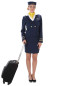 Стюардессы костюм, HC1661, размеры XS, S, M, L, XL
