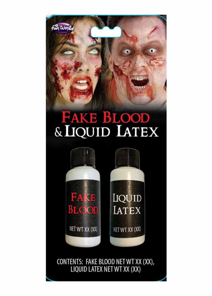 Кров та рідкий латекс