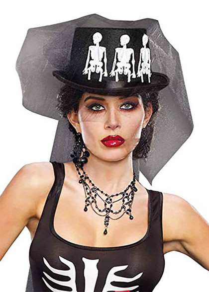 Капелюх зі скелетами