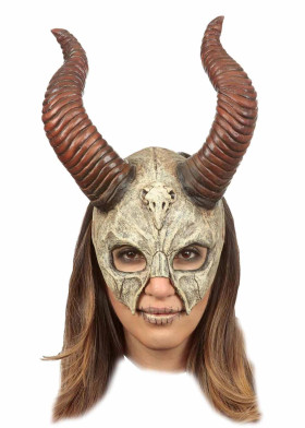Маска черепа с рогами