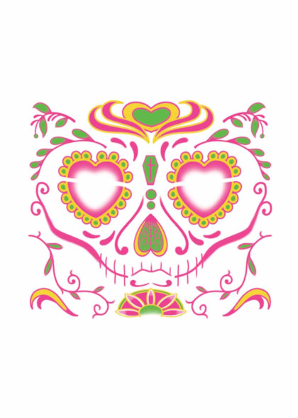 Цукрове татуювання на обличчя