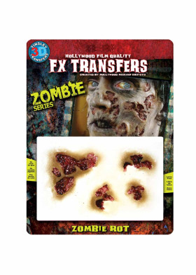 Временная 3D татуировка зомби