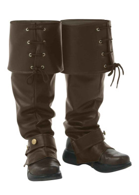 Коричневые накладки со шнурками