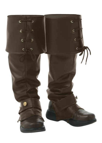 Коричневі накладки зі шнурками