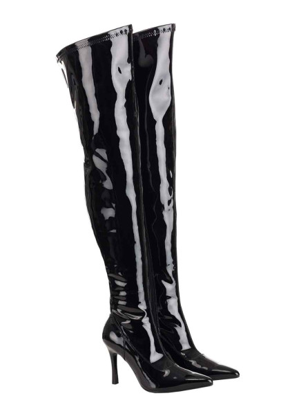 Лаковані ботфорти