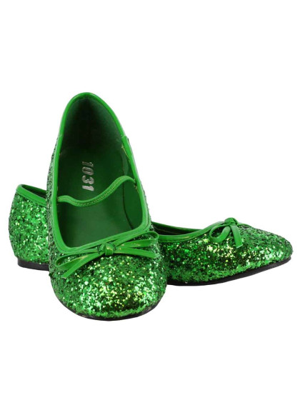 Зелені балетки