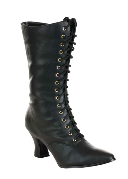 Чорні чоботи на підборах