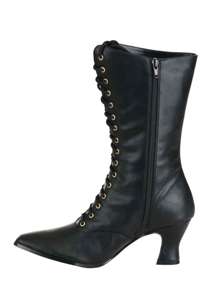 Чорні чоботи на підборах