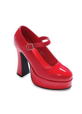 Красные туфли на платформе