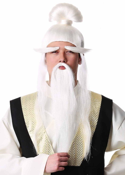 Перука і борода азіата