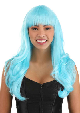 Голубой парик