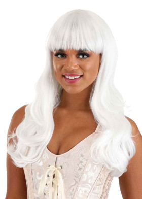 Белый парик