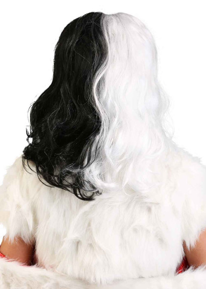 Black and white wig