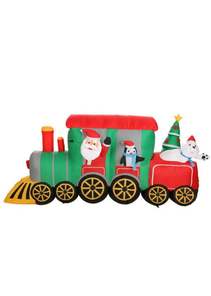 Надувна декорація Новорічний потяг