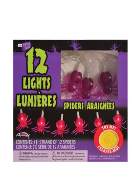 Гирлянда с пауками