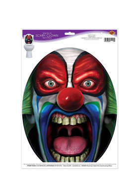 Клоун Наклейка на туалет