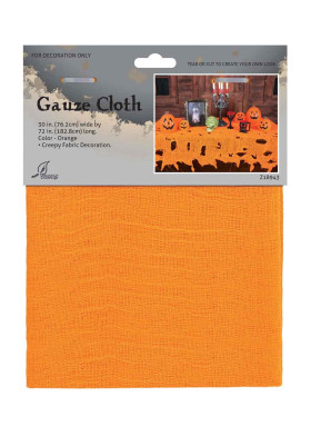 Оранжевая марлевая скатерть