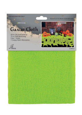 Зеленая марлевая скатерть