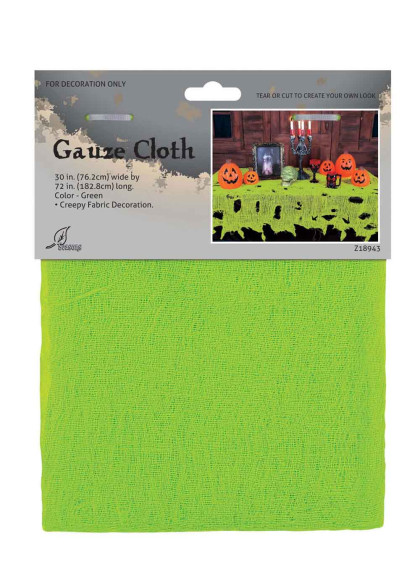 Зелена марлева скатертина