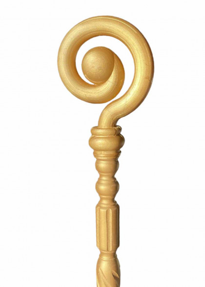 Посох Королівський розбірний золотий (дві частини)