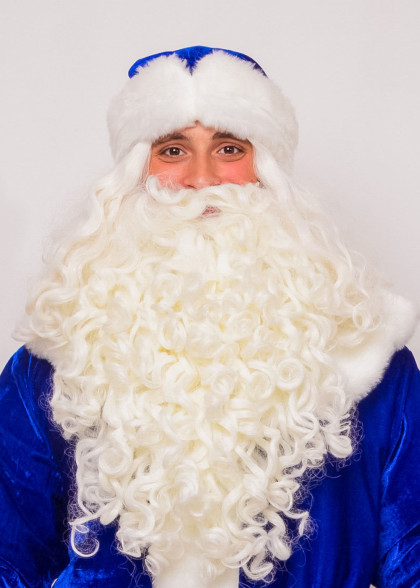 Шапка Діда Мороза синя