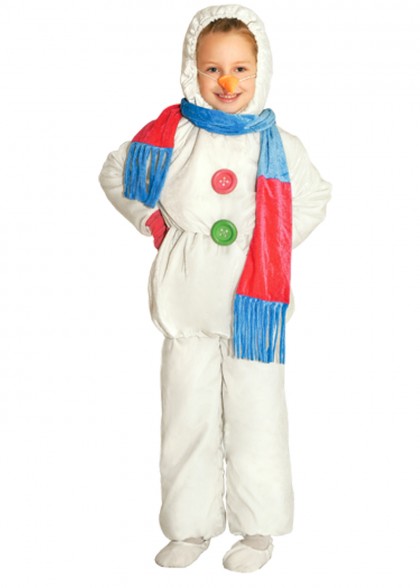 Костюм Сніговика на дівчинку