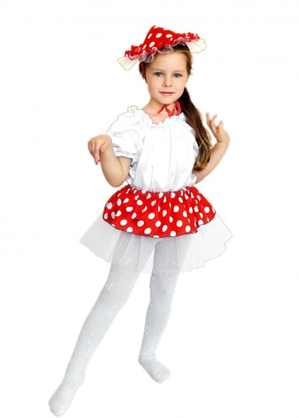 Костюм Мухомора для девочки