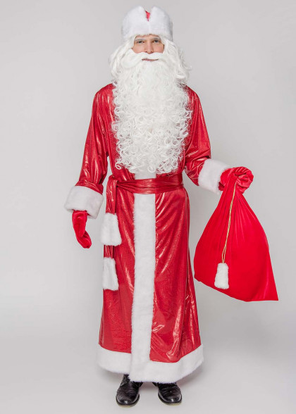 Костюм Деда Мороза Морозко красный