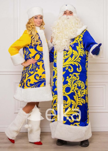 Костюм Деда Мороза и Снегурочки Национальный