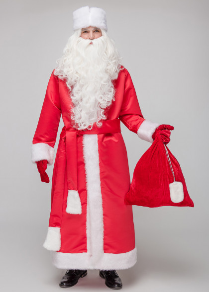 Костюм Деда Мороза Орион красный