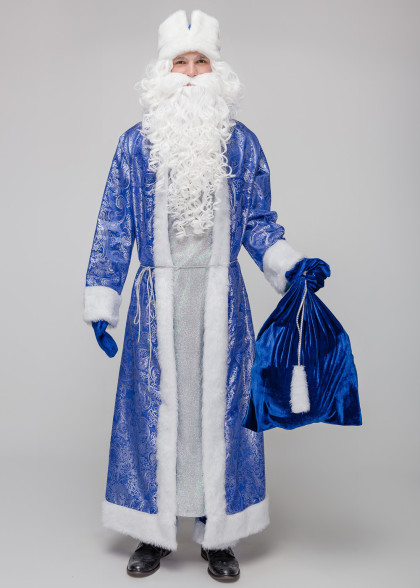 Костюм Деда Мороза Самсон синий