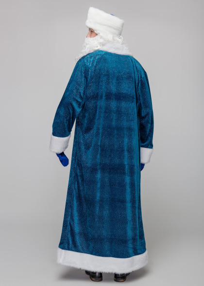 Костюм Деда Мороза Юрьевский синий