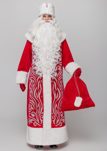 Костюм Деда Мороза Полюс красный