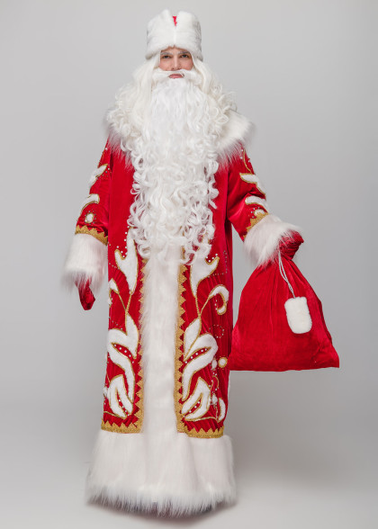 Костюм Деда Мороза Успенский красный