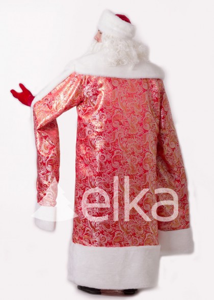 Костюм Деда Мороза Боярский красный