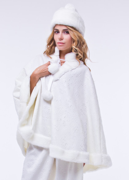 Костюм Снегурочки Пончо